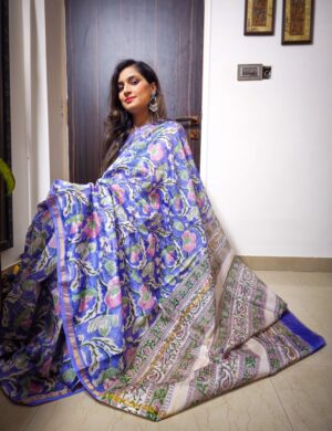 Bagru Chanderi Saree