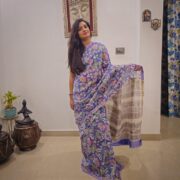 Sadabahar Bagru Chanderi saree