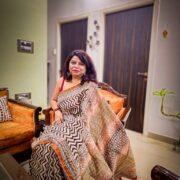 cotton chanderi saree