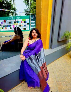 Khadi Cotton Saree Jamuni