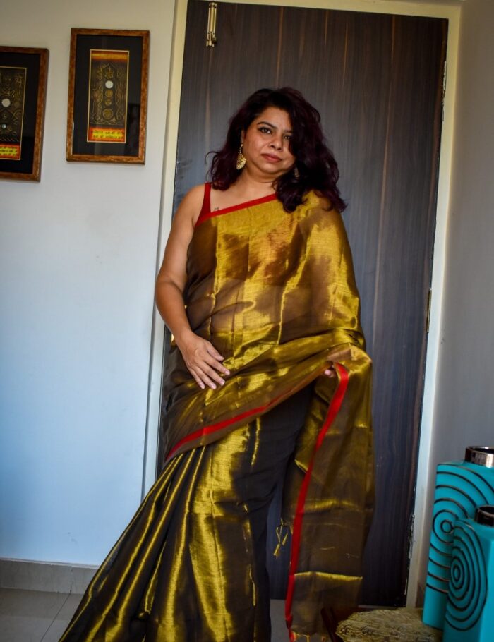 DSC_0418 Ethnic Tissue Silk Saree