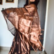Kanse Rangi Tissue Silk Saree