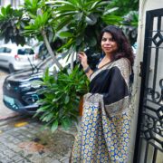Shadow Stars Chanderi Saree