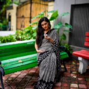 Mul Cotton Bagru Saree