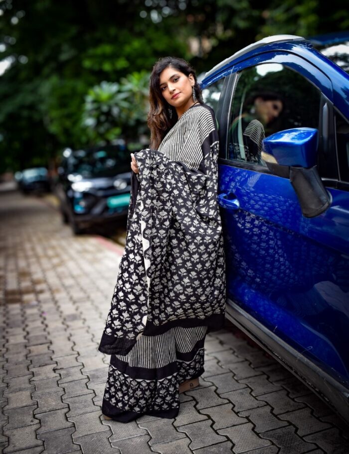 DSC_0811 Kali Lakeer Bagru Saree