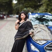 Traditional Bagru Chanderi Saree