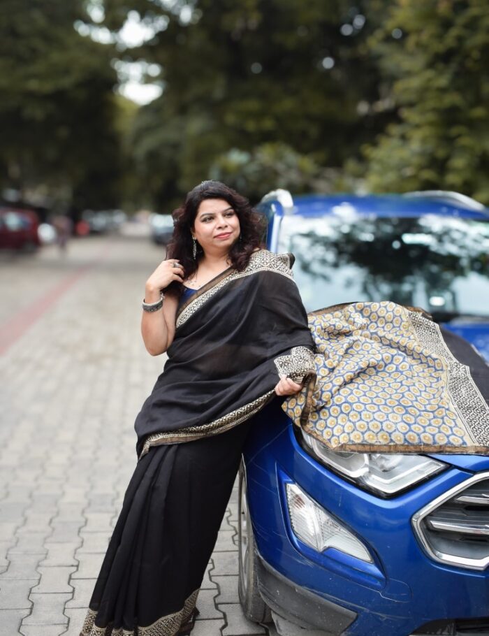 DSC_0820 Traditional Bagru Chanderi Saree