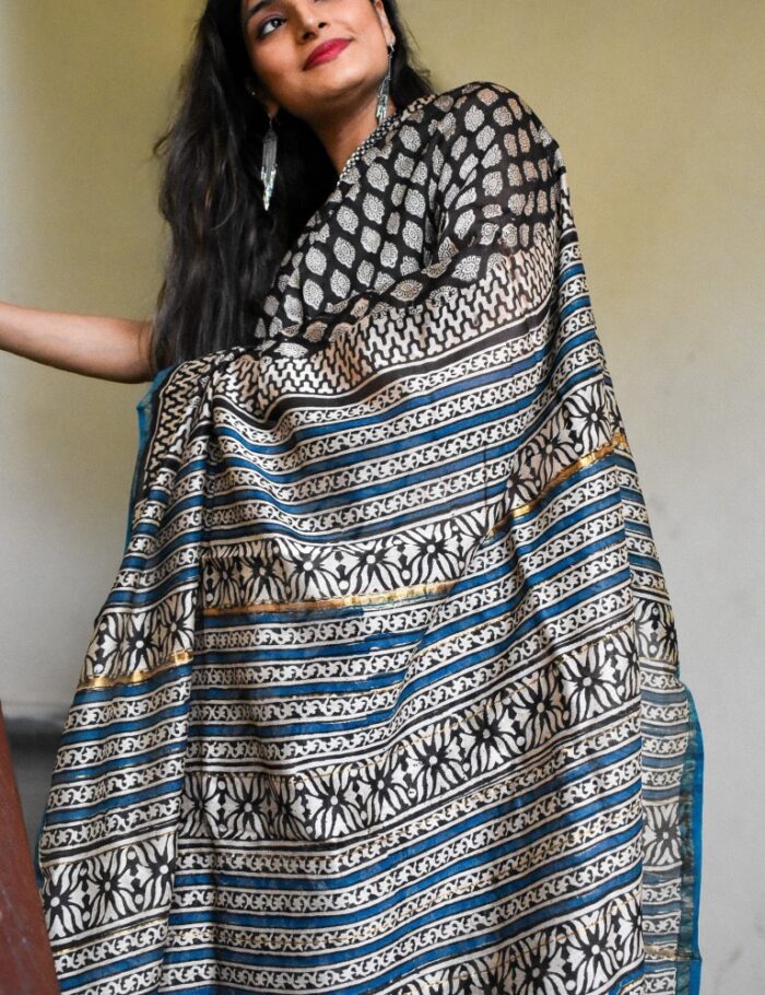 Morni Si Chaal Chanderi Saree