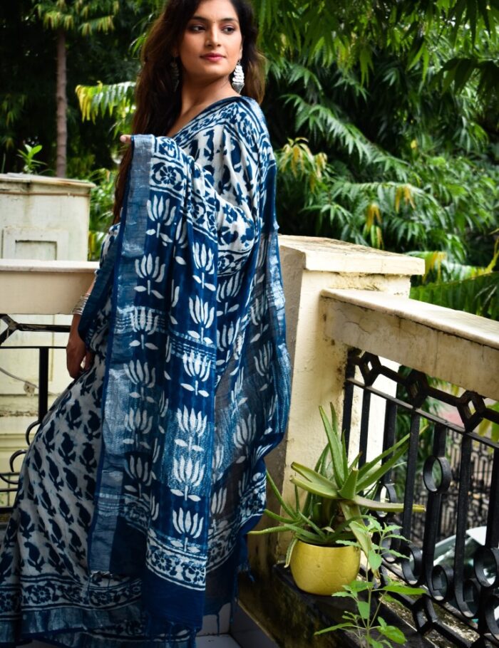 DSC_0907 Neel Samandar Handloom Saree