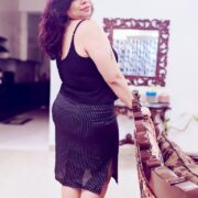 Cotton mini skirt with black stripes