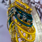 Silk thread kundan bangles