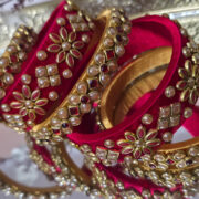 Red silk thread bangles
