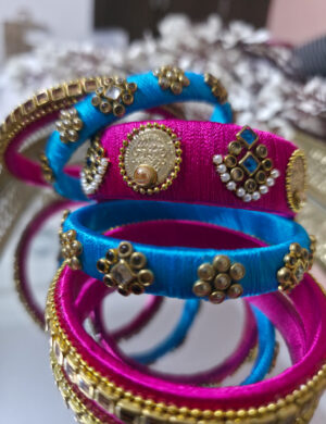 20251002_231431 Pink turquoise bangles