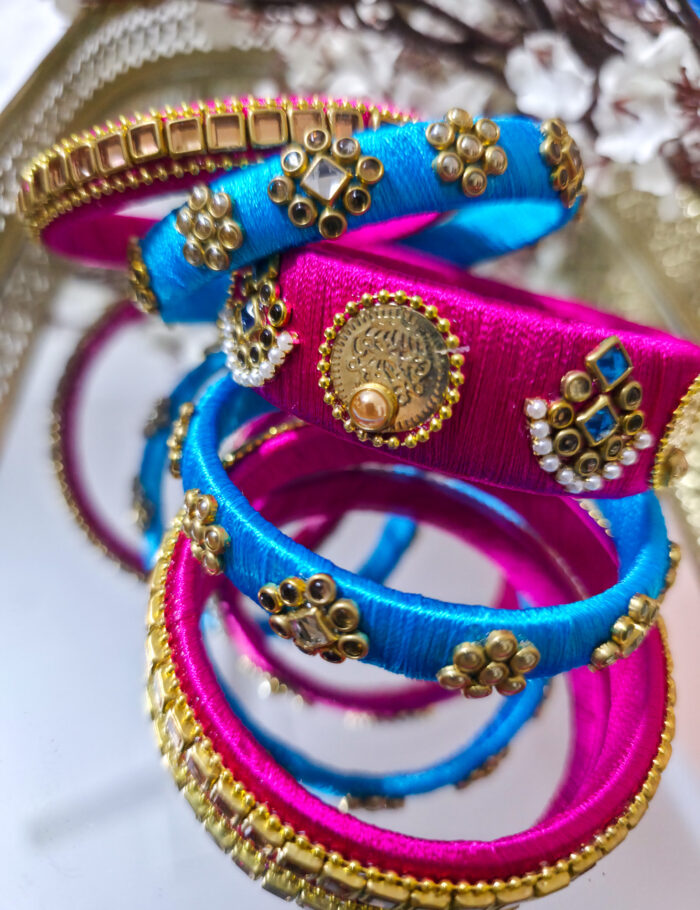 Silk thread bangles