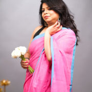 Gulabi Sehaj mul saree