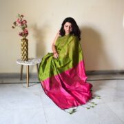 ilaichi Cotton silk Saree
