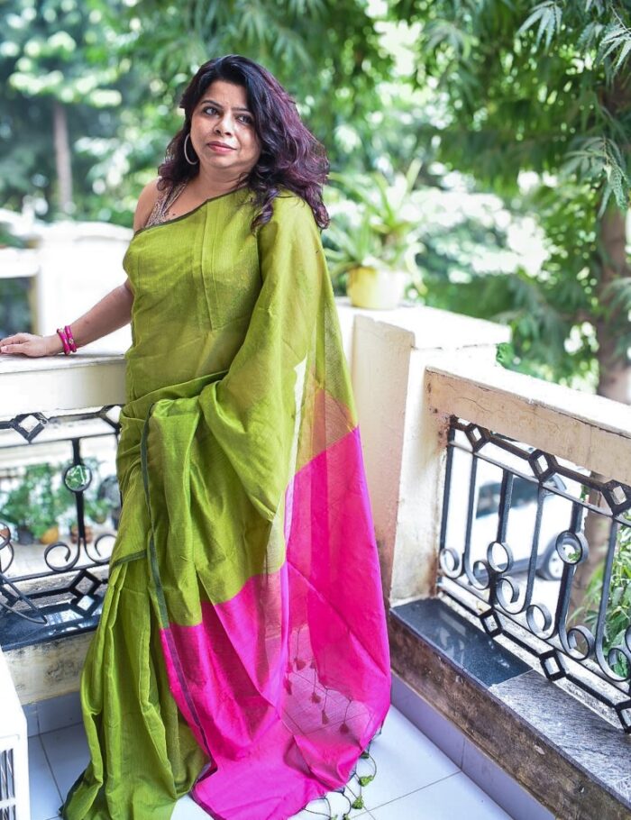 DSC_0141_1 Elegant neeli cotton saree