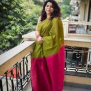 Soft neeli cotton saree
