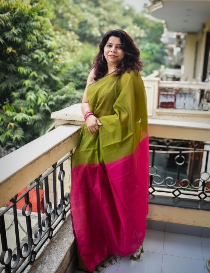 DSC_0153_1 Soft neeli cotton saree