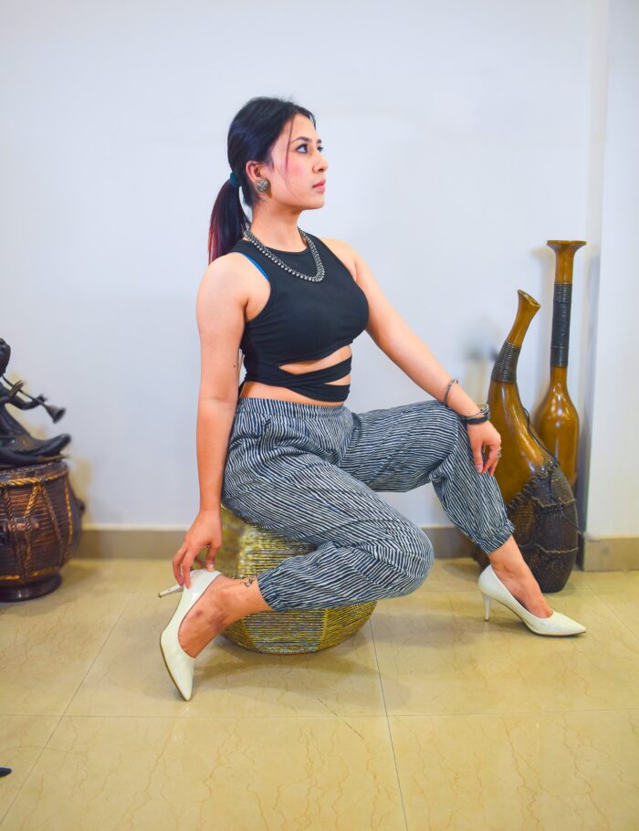 DSC_0181-2 Striped Bagru Print Cotton Joggers