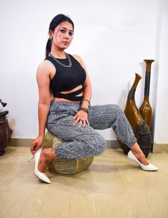 DSC_0182 Cotton joggers with Bagru print