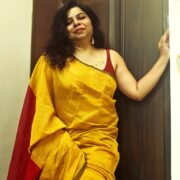 Soft haldi silk-cotton saree