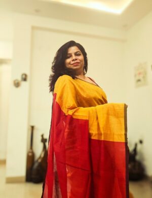 Haldi cotton-silk saree