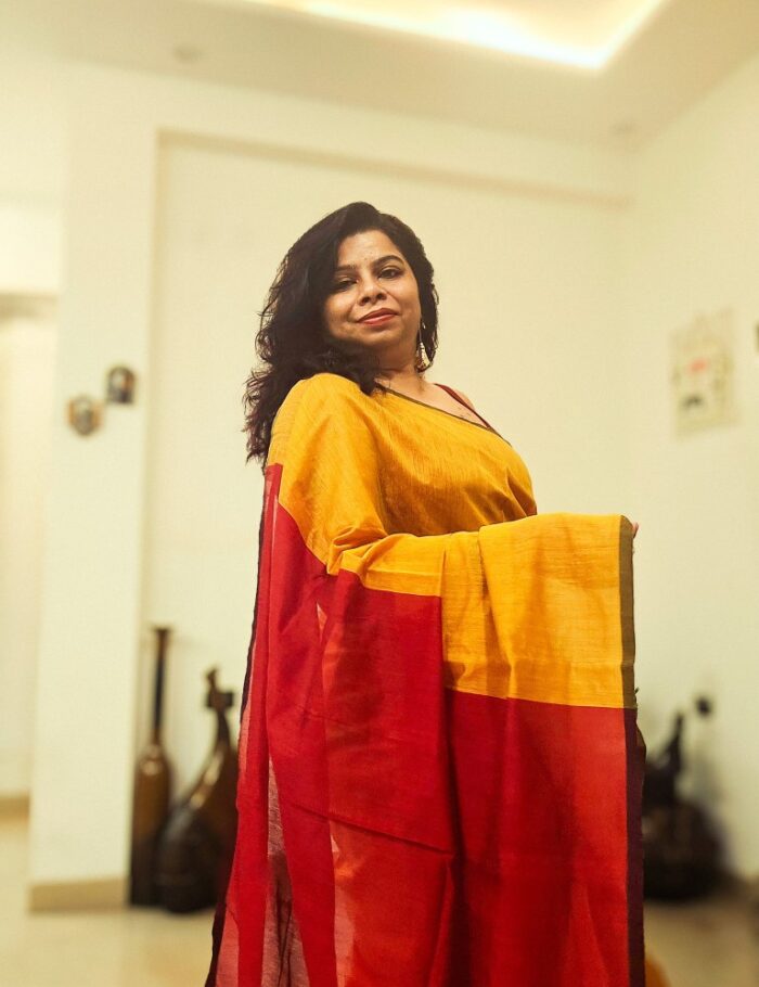 Haldi cotton-silk saree