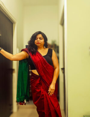 Kesar toned rich cotton silk