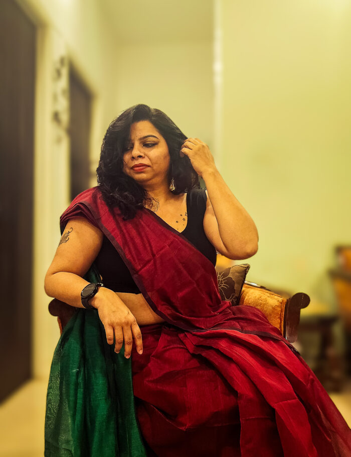 20241204_001456-2-2 Golden-orange kesar saree