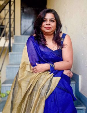 20241215_172141 Festive blue basil saree