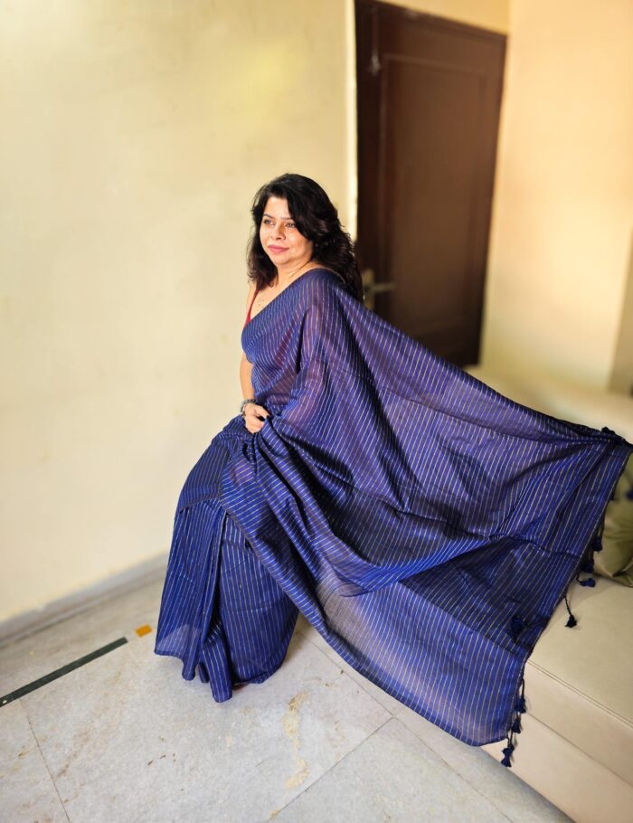 Khadi Cotton Zari Saree