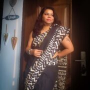 Traditional Bagru print saree