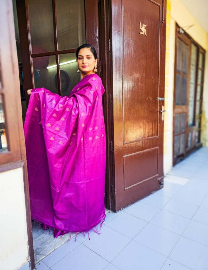 20250120_122258 Muted pink silk saree