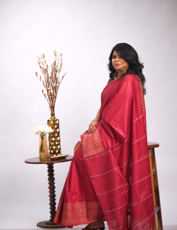 DSCF2806 Deep red Katan silk