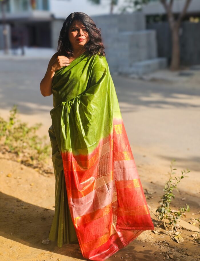 20250309_155354 Cherry Pink Festive Saree