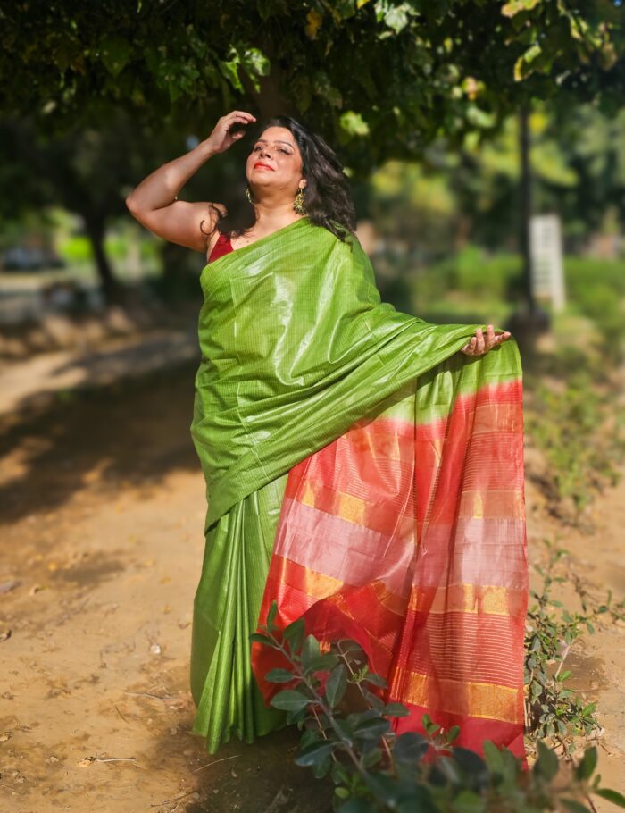 20250309_155514 Handwoven Cherry Silk Saree