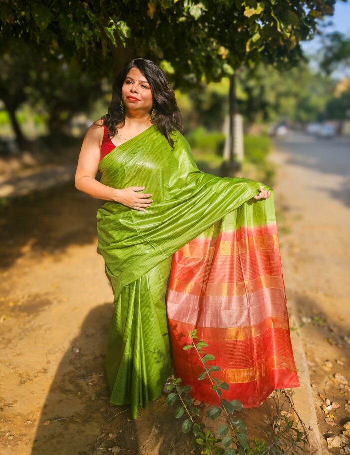 20250309_155524 Cherry Tone Banarasi Silk