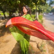 Martini Style Silk Saree