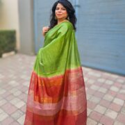 Martini with Cherry Katan Silk Saree