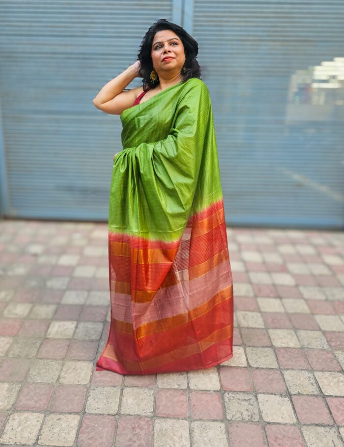 20250309_155926 Alt Text Martini with Cherry Katan Silk Saree Generate Alt