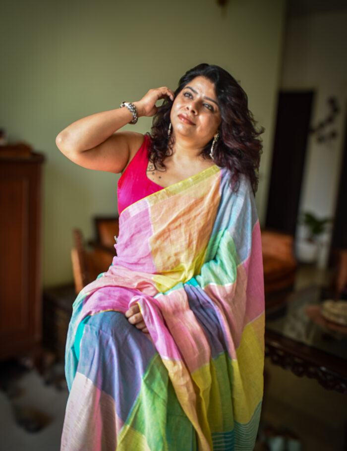 DSC_0024-2 Pastel Shatranj Zari Linen Saree