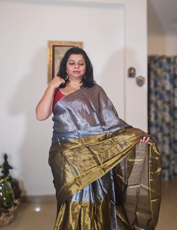 20250811_211933 Chandi & Son Rangi tissue silk saree with zari