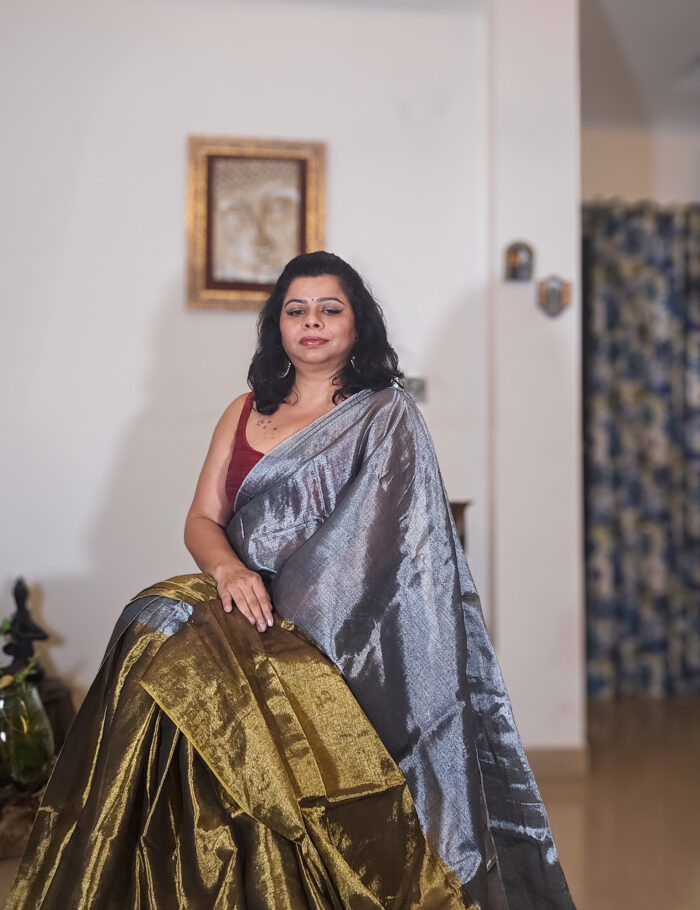 20250811_212029 (1) Golden tissue silk saree