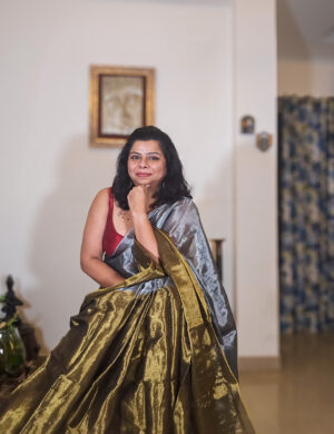 Chandi & Son Rangi Tissue Silk Saree