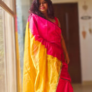 Gulkand Cotton Silk Saree