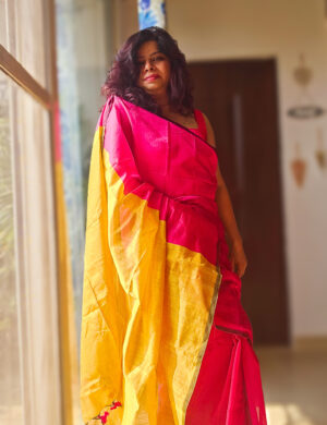 Gulkand Cotton Silk Saree