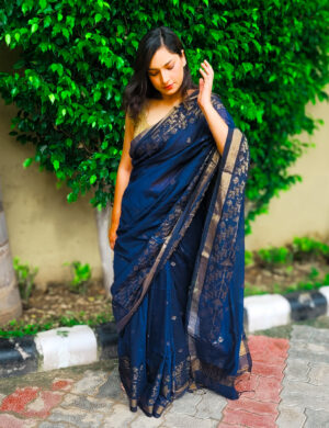 20250830_093418-2 Pure cotton blue saree