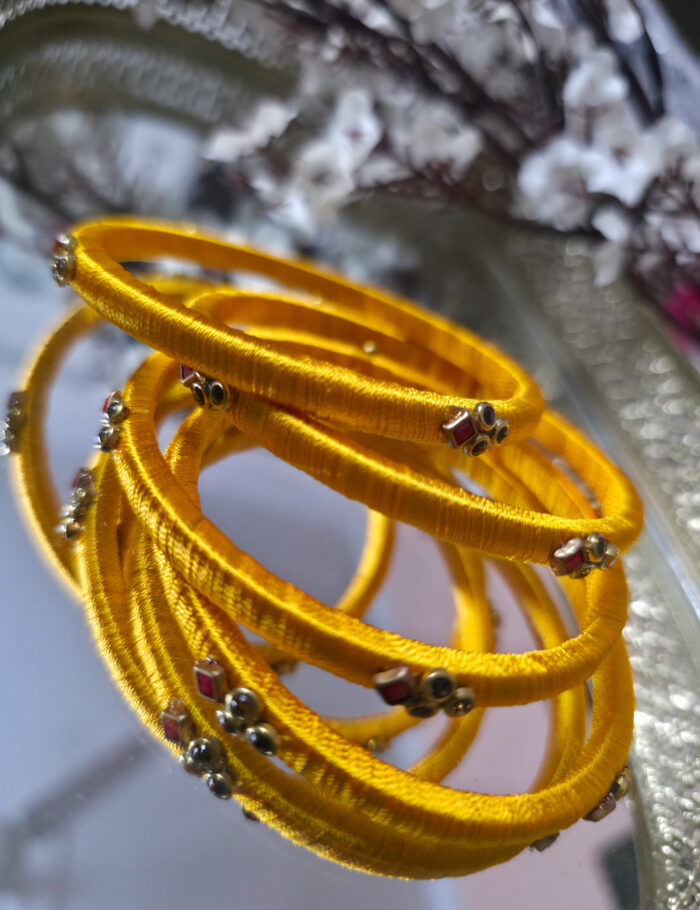 20250927_225235 Pair of silk-thread kundan bangles