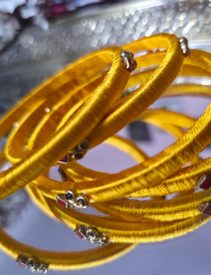 20250927_225240 Silk Thread Kundan Bangles
